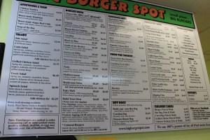 Big Burger Spot, Greensboro, Menu, triadfoodies