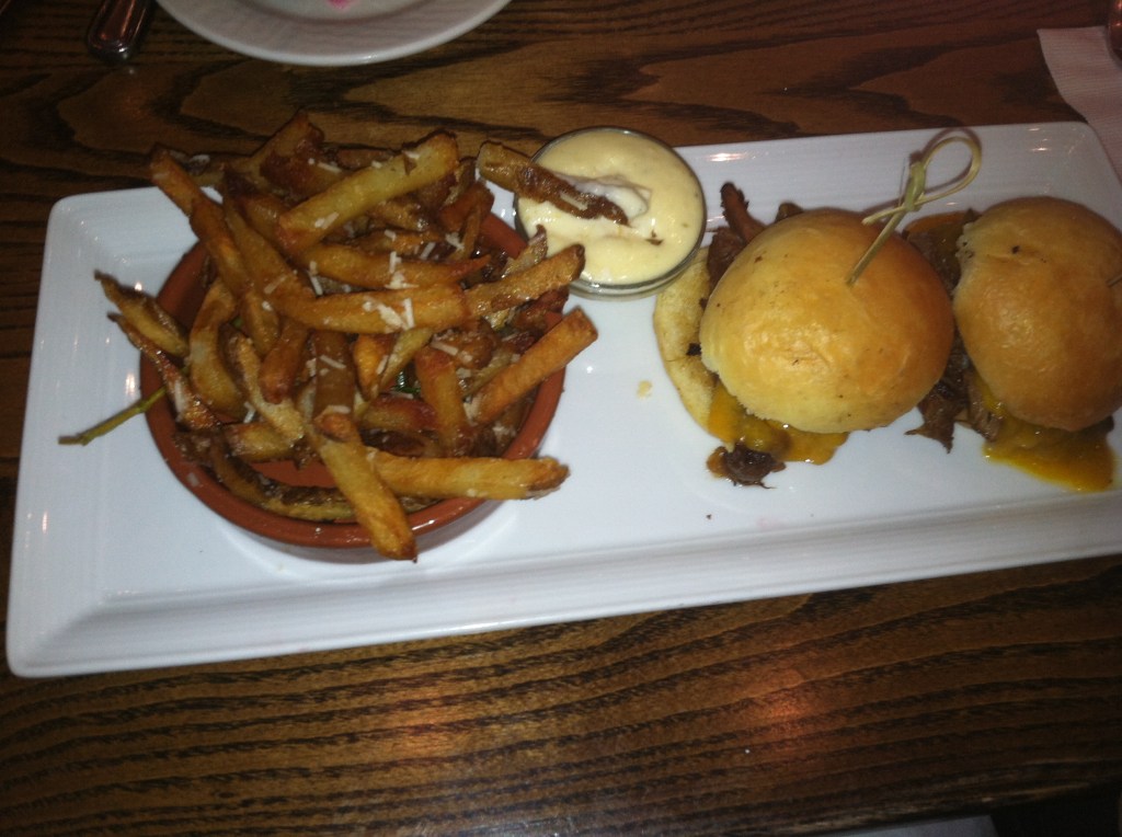 Short Rib Sliders (appetizer as entree)
