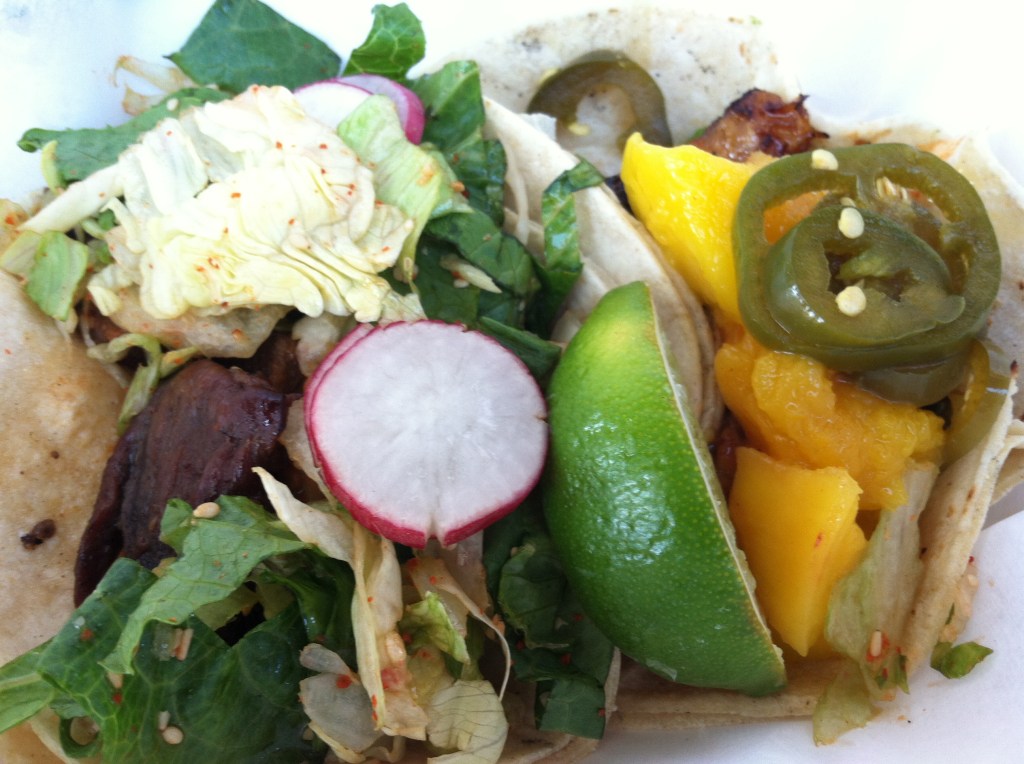 L: Short Rib Korean Taco R: BBQ Eel Taco 