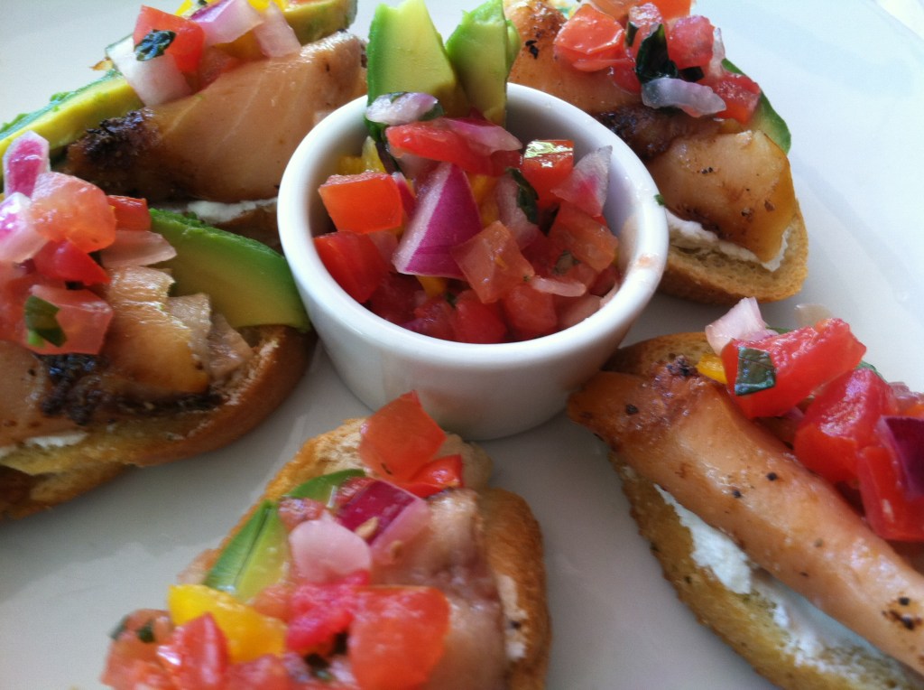Smoked Salmon Bruschetta