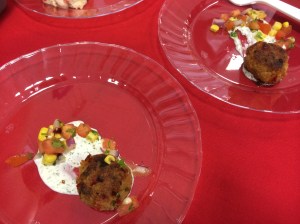 B.Christophers crabcake with relish and aioli 8-14
