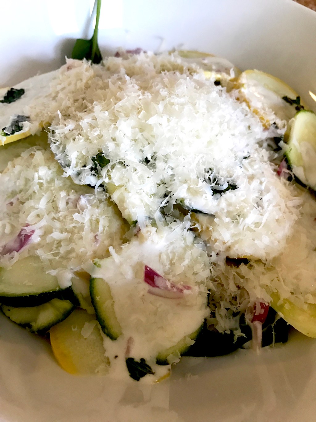 Your new favorite summer salad:   Squash Salad w/Buttermilk&nbsp;Dressing