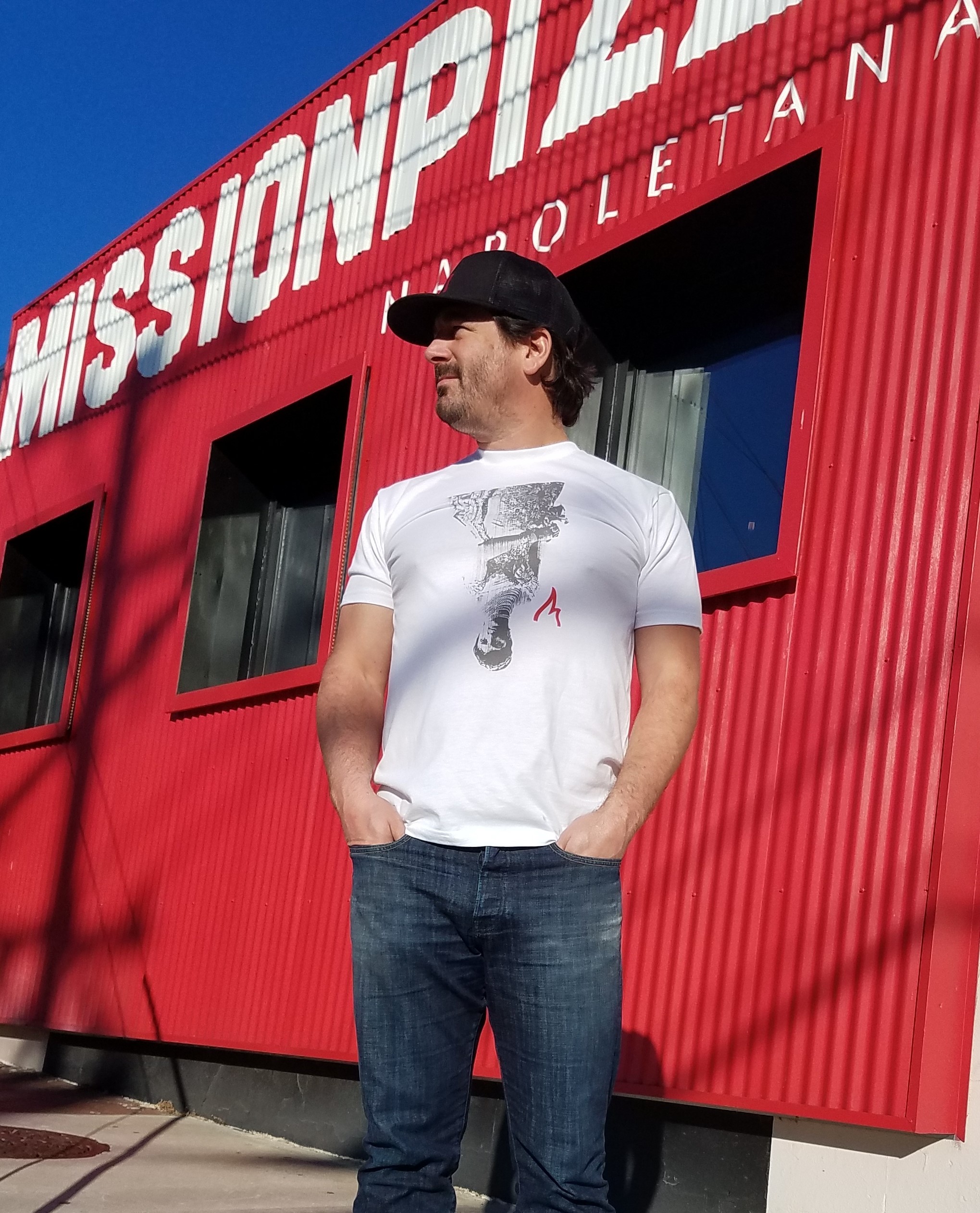 Peyton Smith, Mission Pizza Napoletana, outside pizzeria