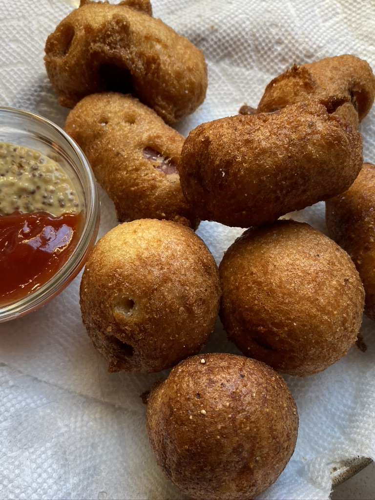 Corn Dog Minis w/ Lusty Monk&nbsp;Mustard